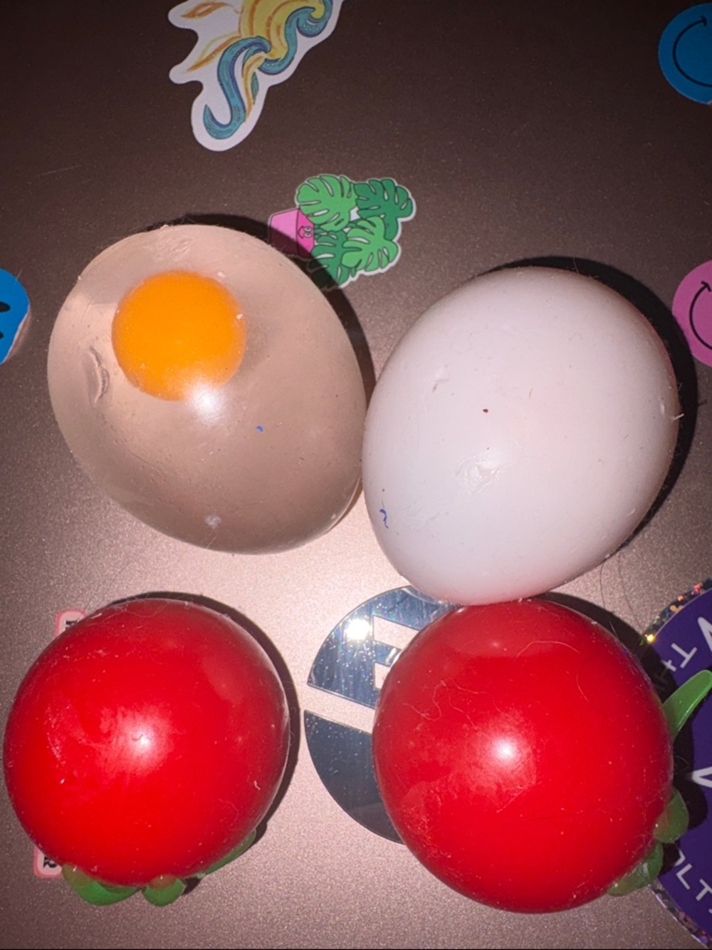 Kids Toy Fruit & Egg Surprise Play Set - Red and White